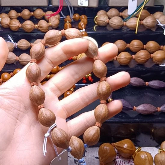 橄榄核手串/手链橄榄核手串三花铁核实心蒜头1.3