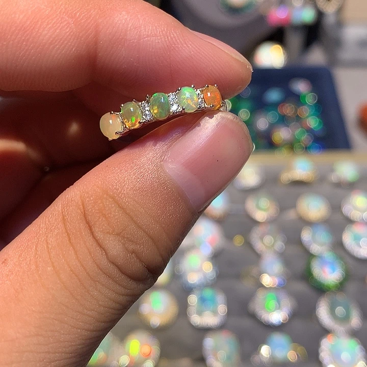 欧泊合金欧泊戒指