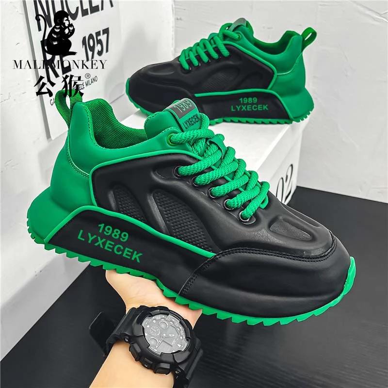 公猴官方正版男鞋厚底增高百搭休闲板鞋韩版潮流大码运动鞋男L95