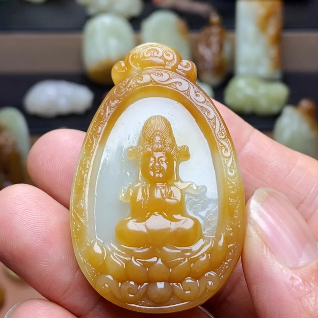 用***2和田玉未镶嵌吊坠(不含链)