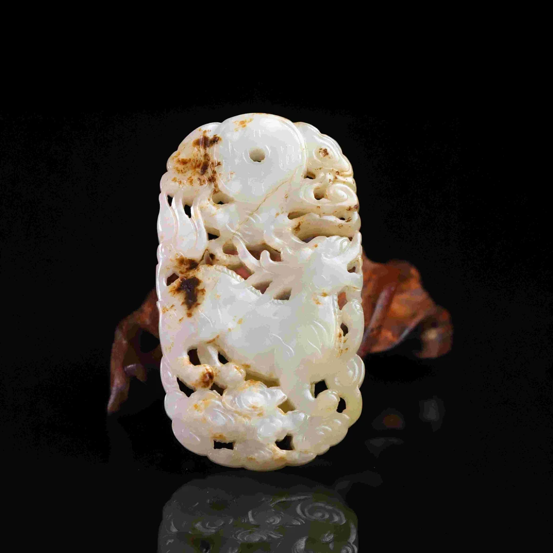 明代和田玉麒麟佩-CS