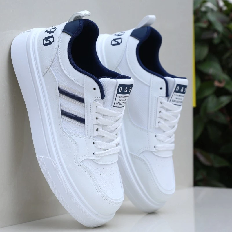 鞋子男2025秋季新款透气男士休闲运动板鞋厚底百搭小白鞋学生潮鞋