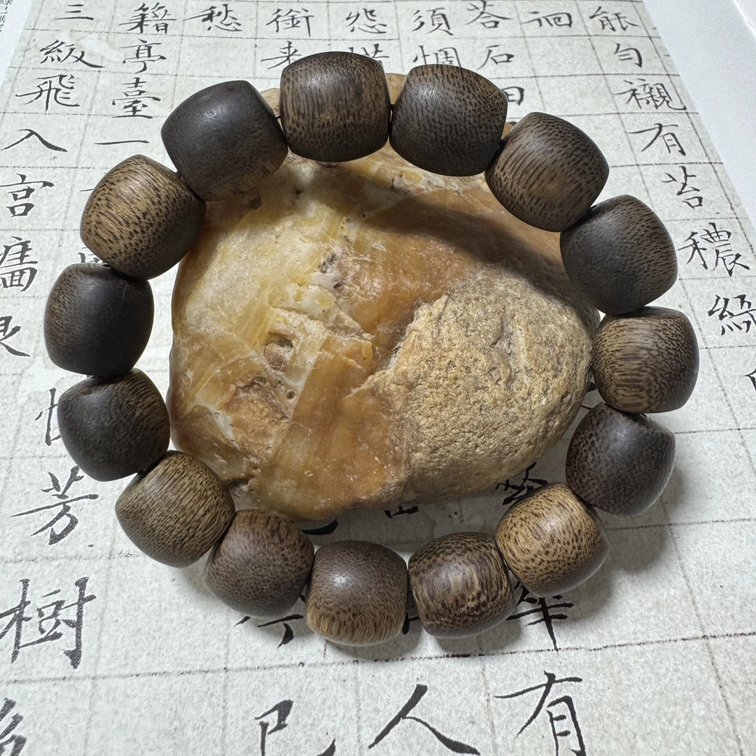 Z-560【芽庄白奇楠】沉香单圈约15x14mm，29.44g