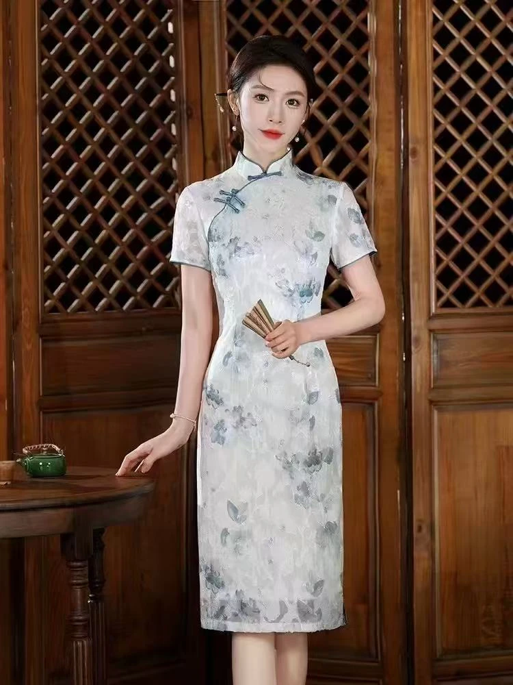 R001（直播间款式编码为准）夏季新款连衣裙收腰裙子显瘦气质