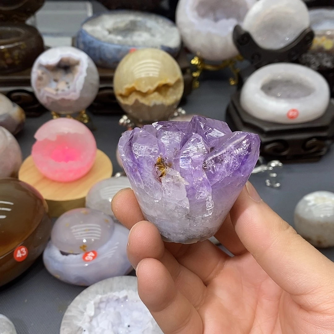 紫晶摆件未镶嵌紫晶