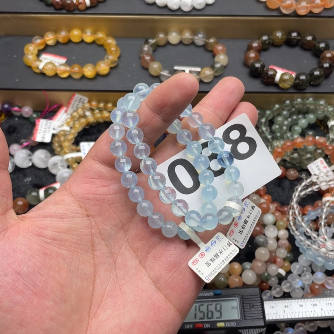 水晶手链未镶嵌海蓝宝