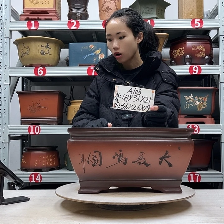 紫砂花盆紫砂花盆