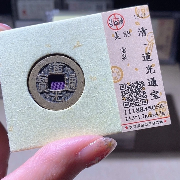 铜L公博评级88分道光通宝