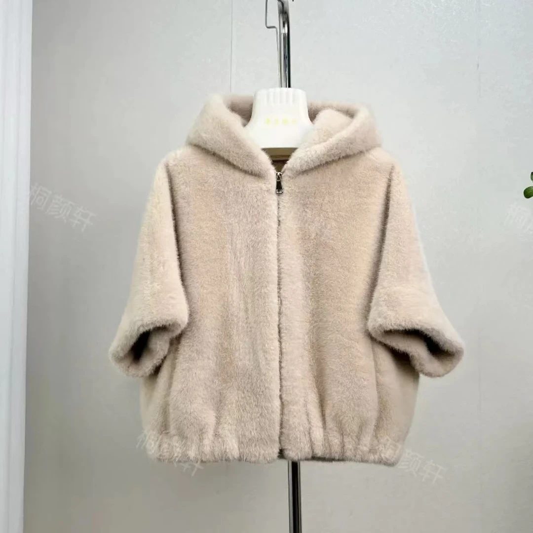 969秋冬装外套长款洋气保暖时尚加厚皮毛一体女士大衣