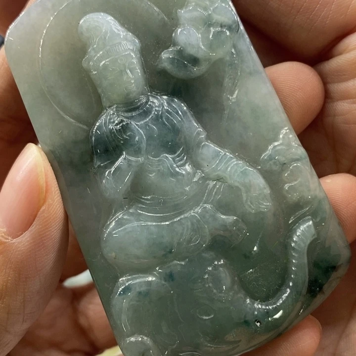 纯***鸡翡翠未镶嵌吊坠(不含链)2595