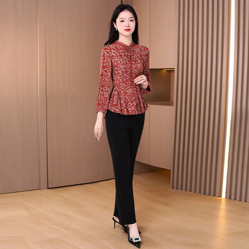 贵夫人职业套装阔太太女2025新款春秋高贵品牌洋气时尚轻奢两件套