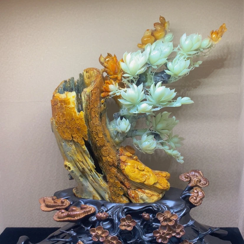 【闪购商品】未镶嵌蛇纹石玉摆件覆膜