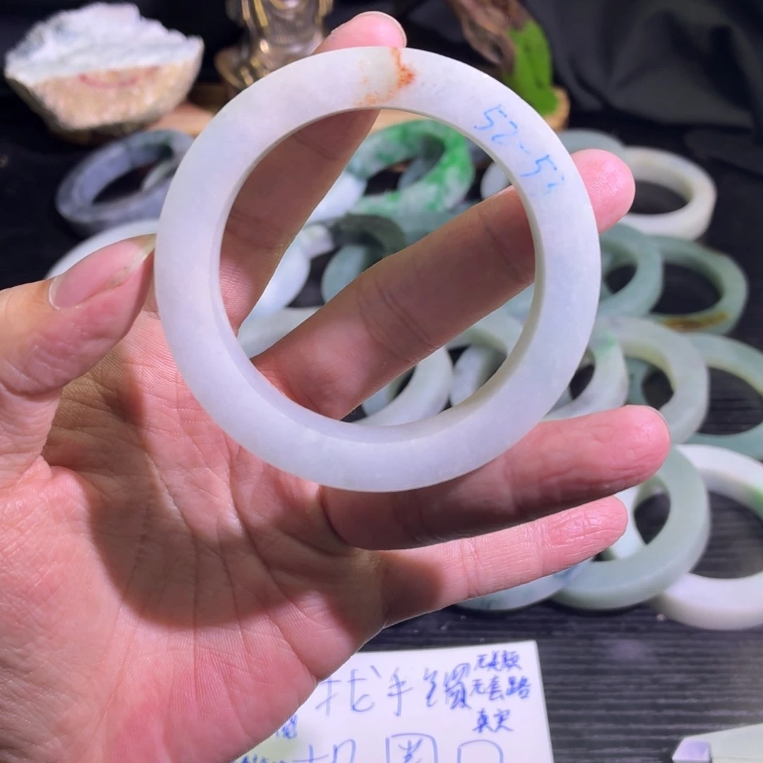 定制翡翠未镶嵌天然翡翠A货毛胚手镯定制