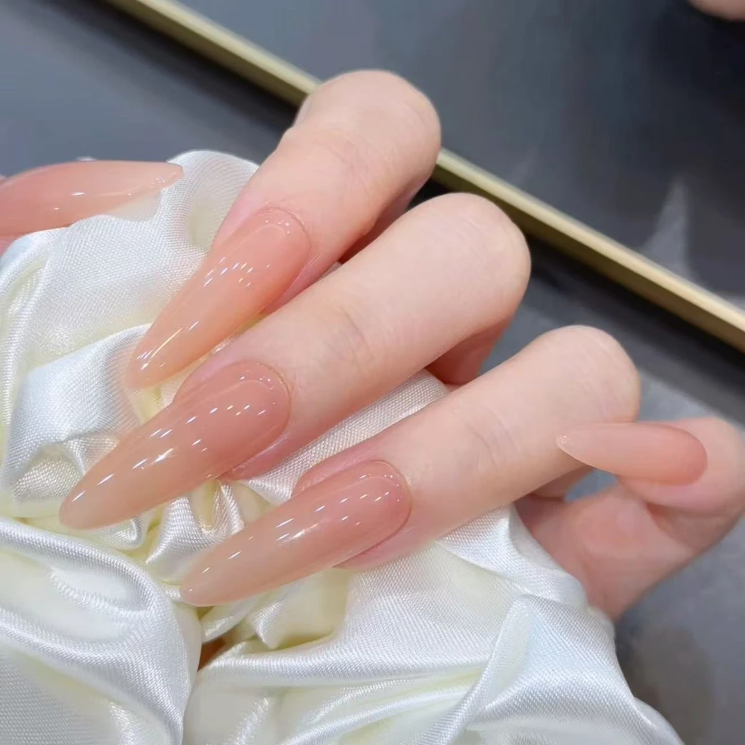 素颜 纯手工定制穿戴甲美甲成品美甲贴片10片