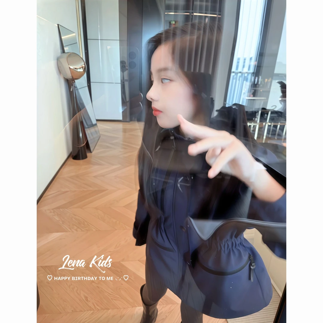 Lenakids【现货】【明星同款挺阔版型防泼水三合一冲锋衣】25082801