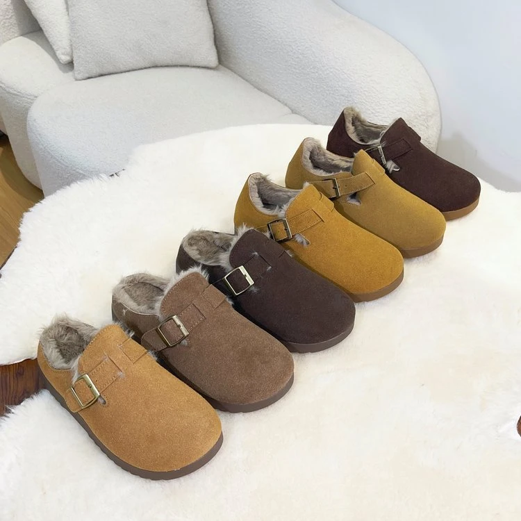 KAISER秋冬保暖一脚蹬勃肯鞋厚底加绒休闲女鞋XG7817XG7818ZB