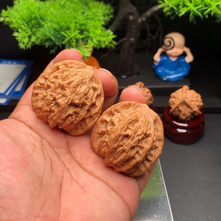 吊坠文玩核桃43虎头