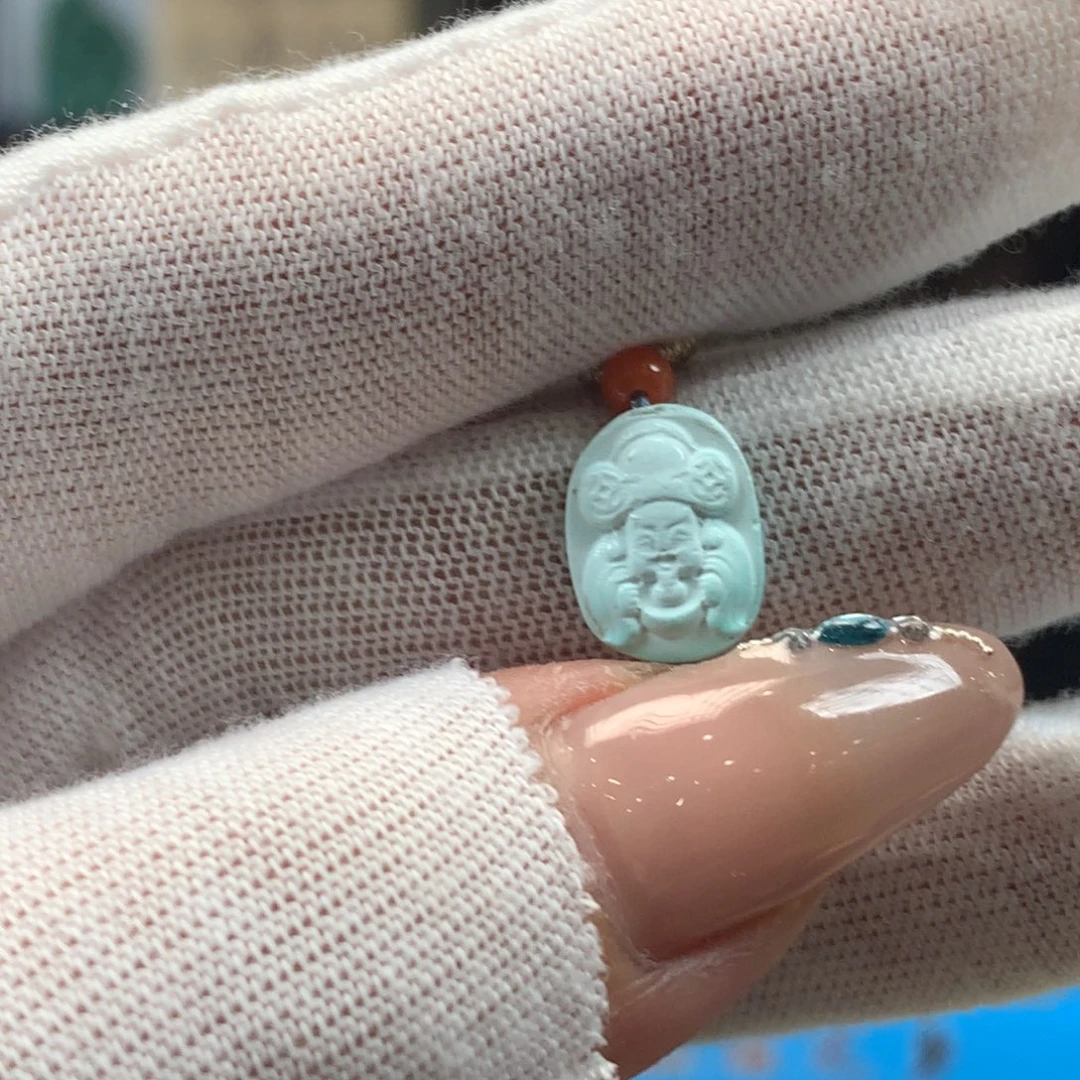 绿松石未镶嵌挂件