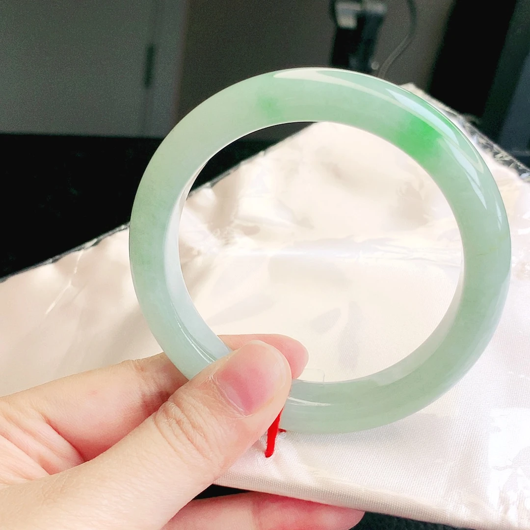 翡翠未镶嵌手镯缅甸天然a货翡翠手镯