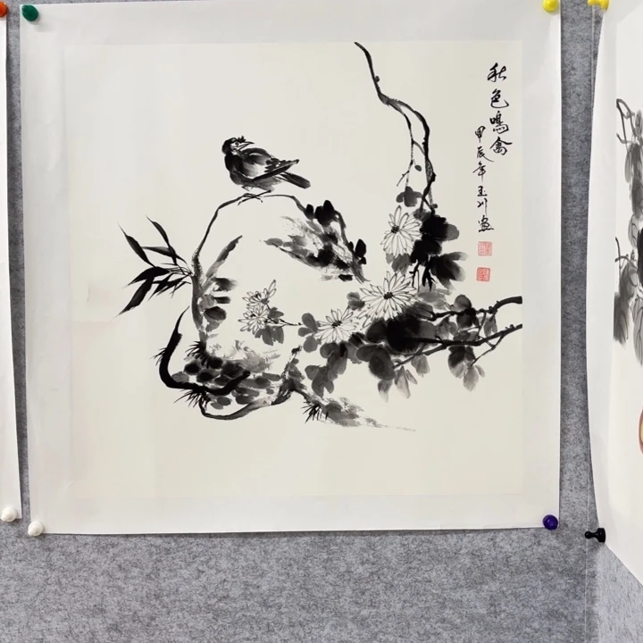 国画花鸟等多种鸟类和鸟类60.60