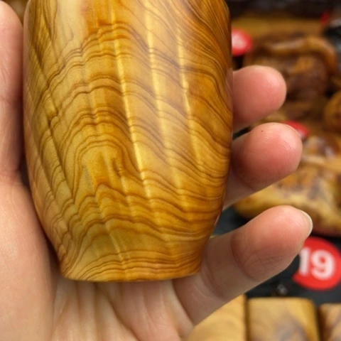 【闪购商品】柏木（崖柏）花**庭正宗太行陈化满纹理杯子