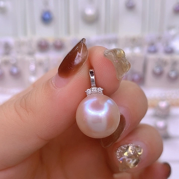 淡水珍珠颈饰银S925镶嵌