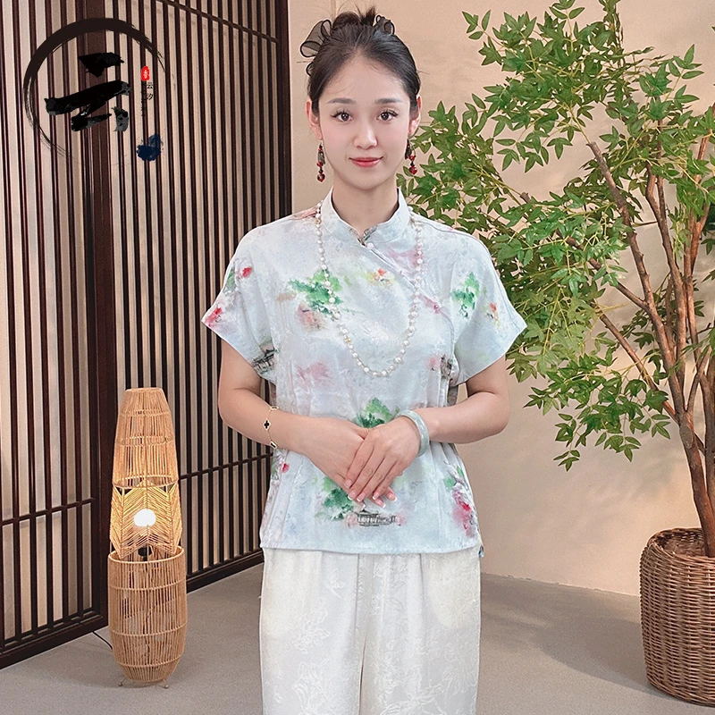 云汐5678双面穿百搭显瘦透气短袖小衫
