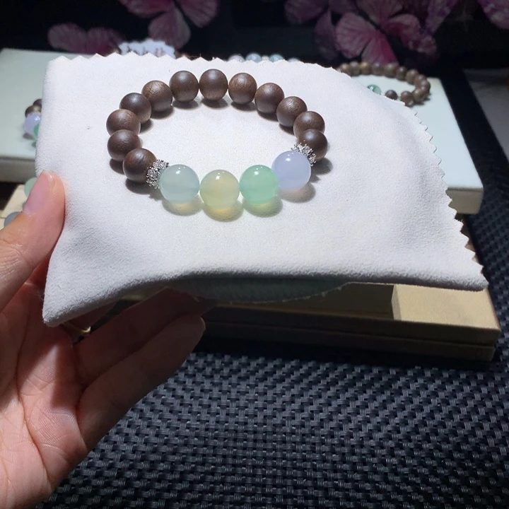 翡翠散珠马卡龙四系串