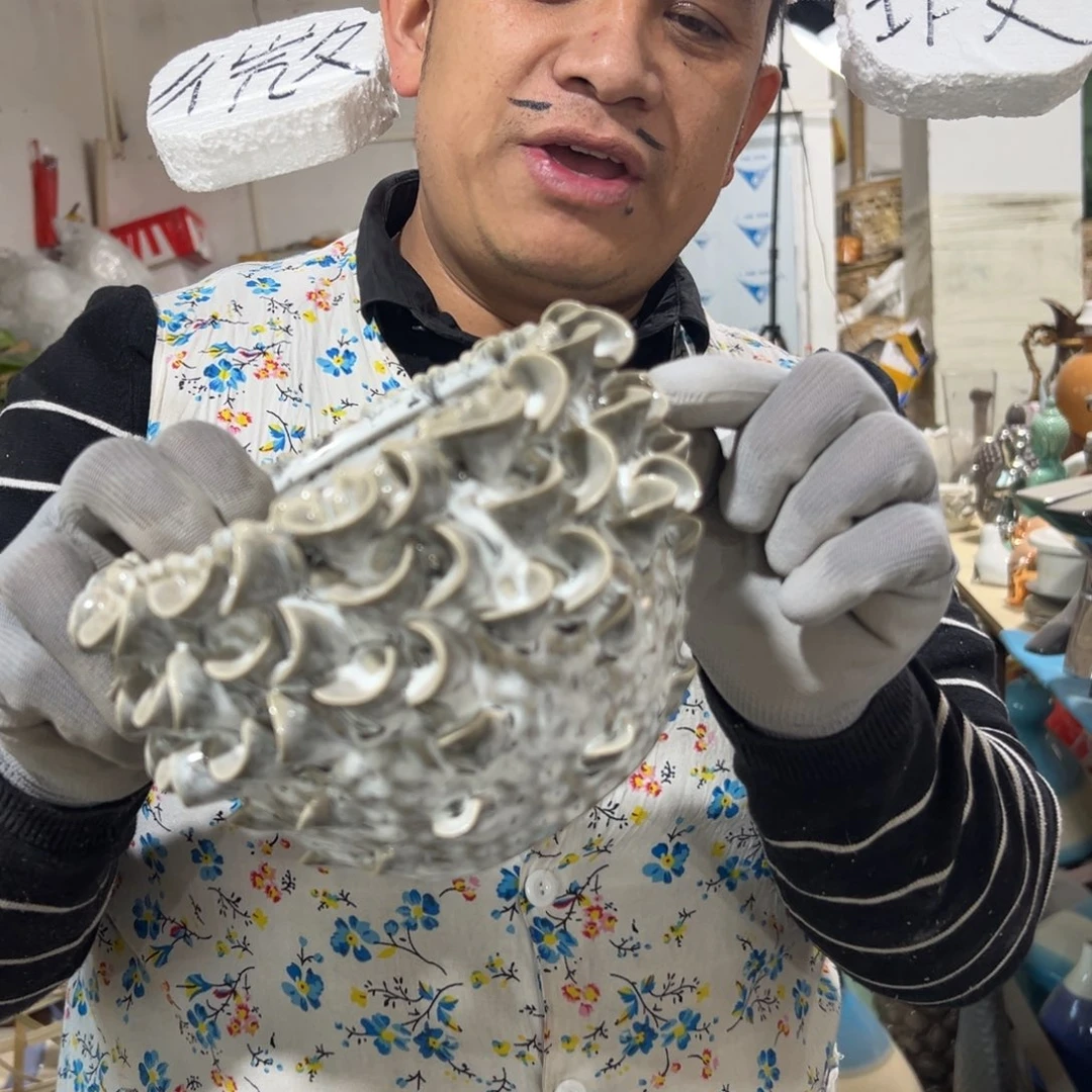 摆件185 号高中低温陶瓷工艺瓶（部分微瑕）