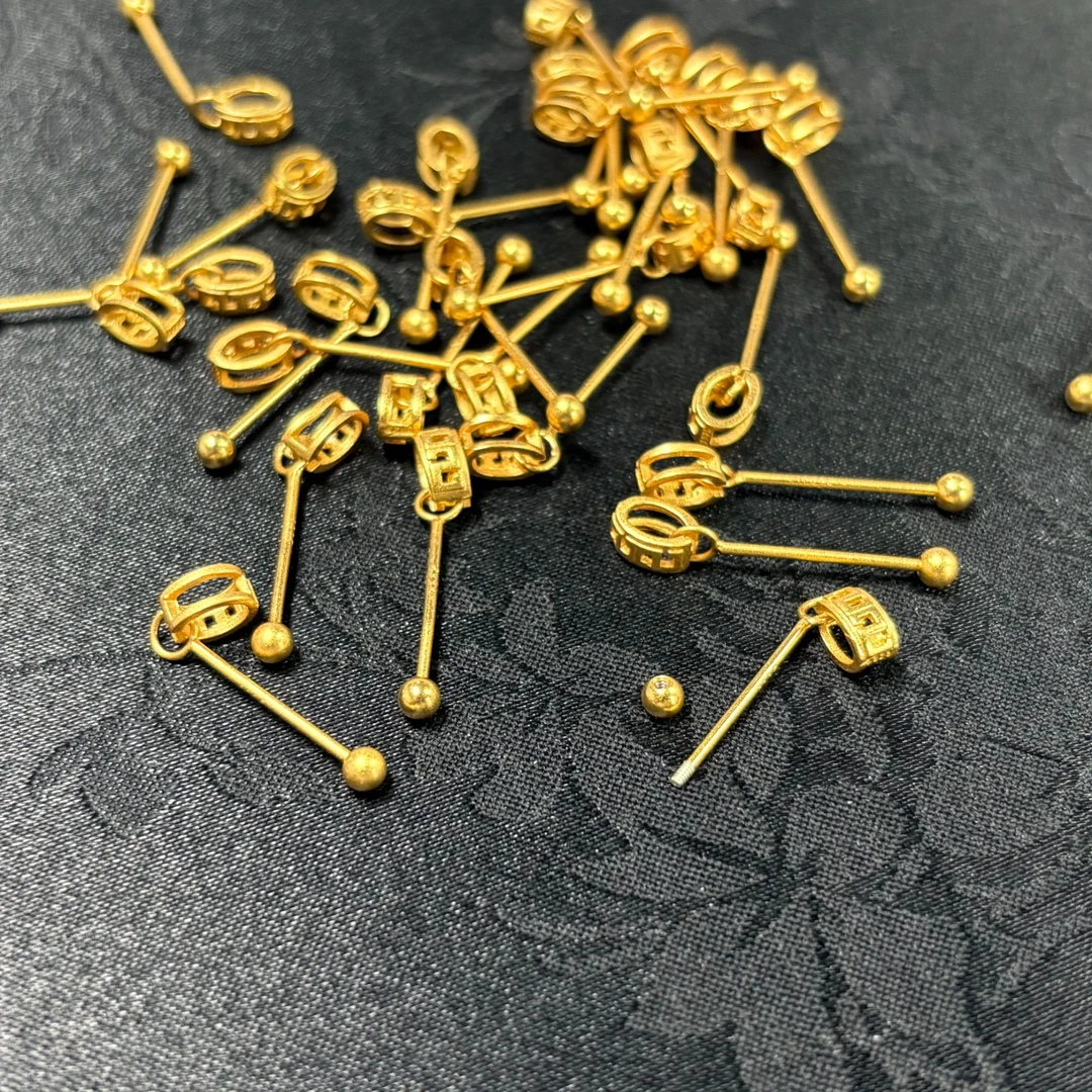 925银银制品 「戴琴珠宝」DQ3353-银10mm左右配件（多样性发其一）