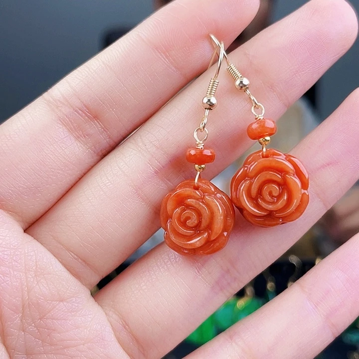 翡翠耳饰未镶嵌饰品