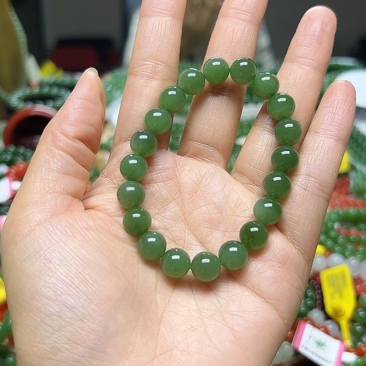 和田玉（碧玉）未镶嵌手串