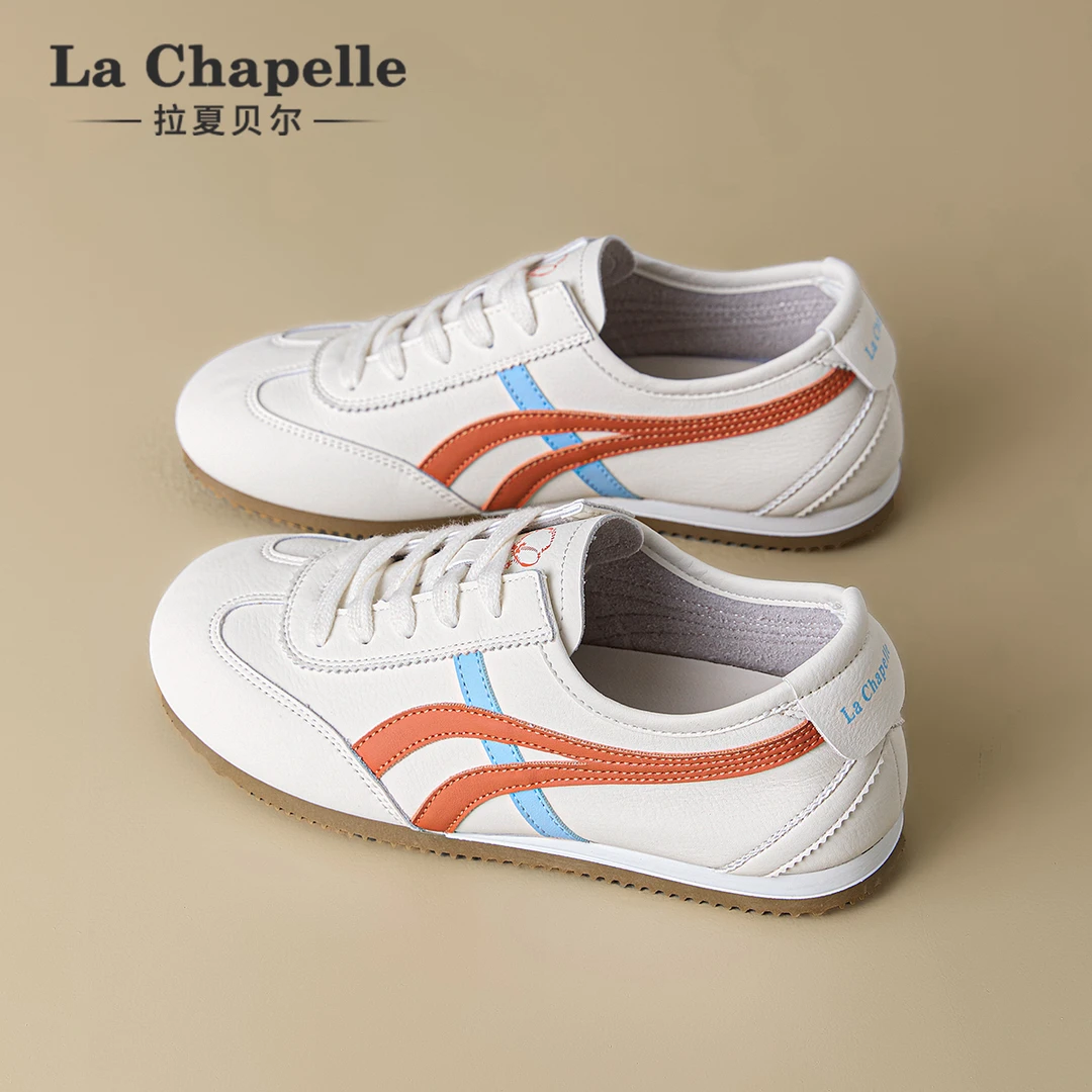 拉夏贝尔德训鞋女2025冬季新款百搭超火阿甘鞋小白鞋休闲运动鞋子