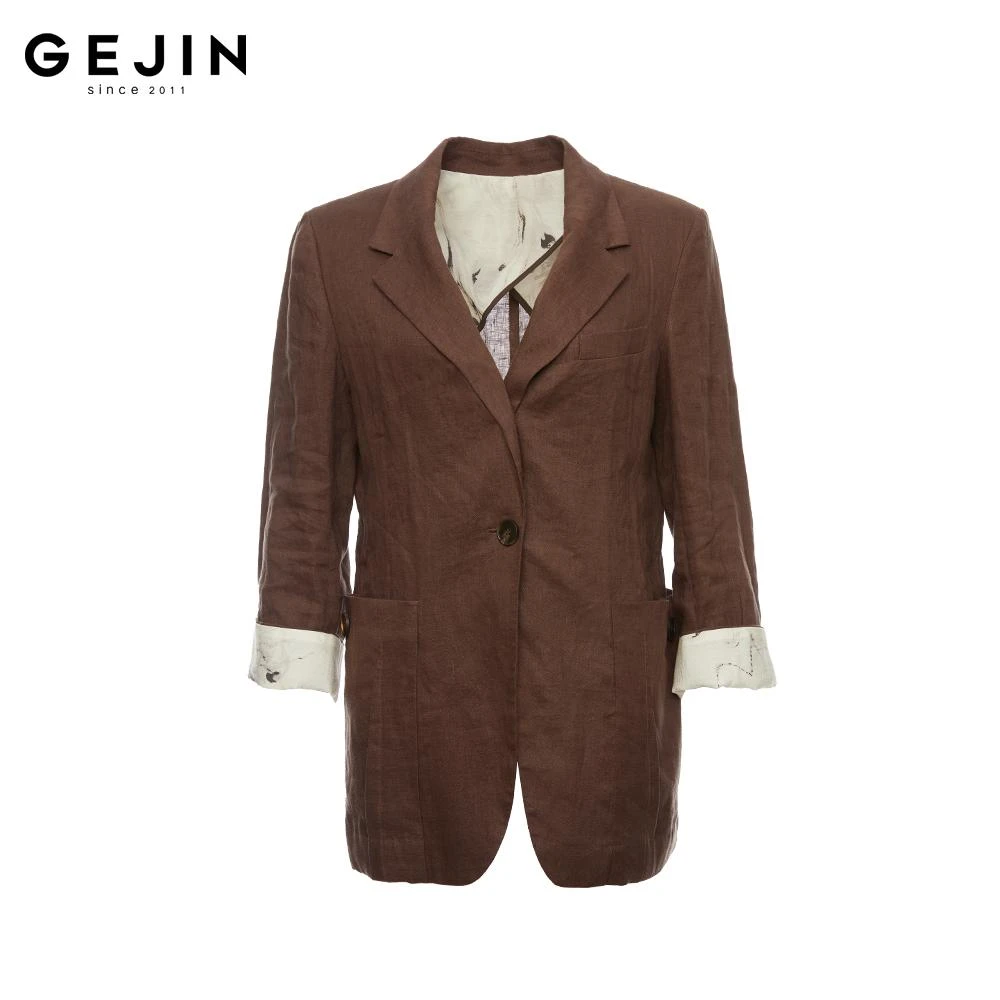 GEJIN/歌锦2025春季新款时尚气质女士经典百搭外套91525900261