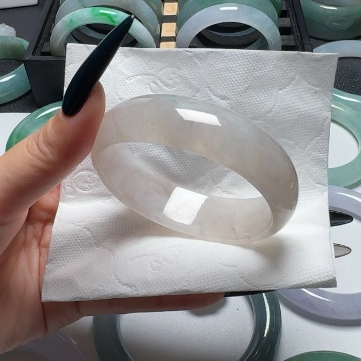 翡翠手镯未镶嵌1号54贵妃镯