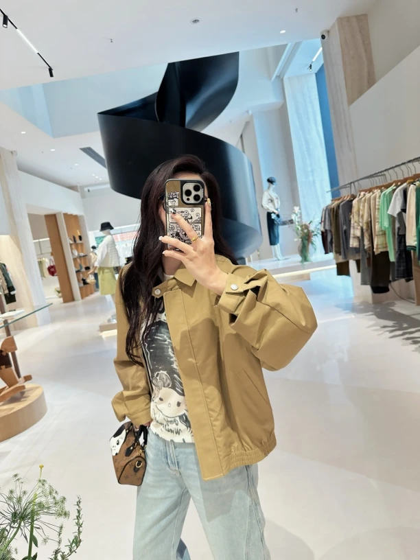 Hi TO Hi 设计师品牌小众新款甜酷牛仔拼接卫衣外套&立领风衣外套