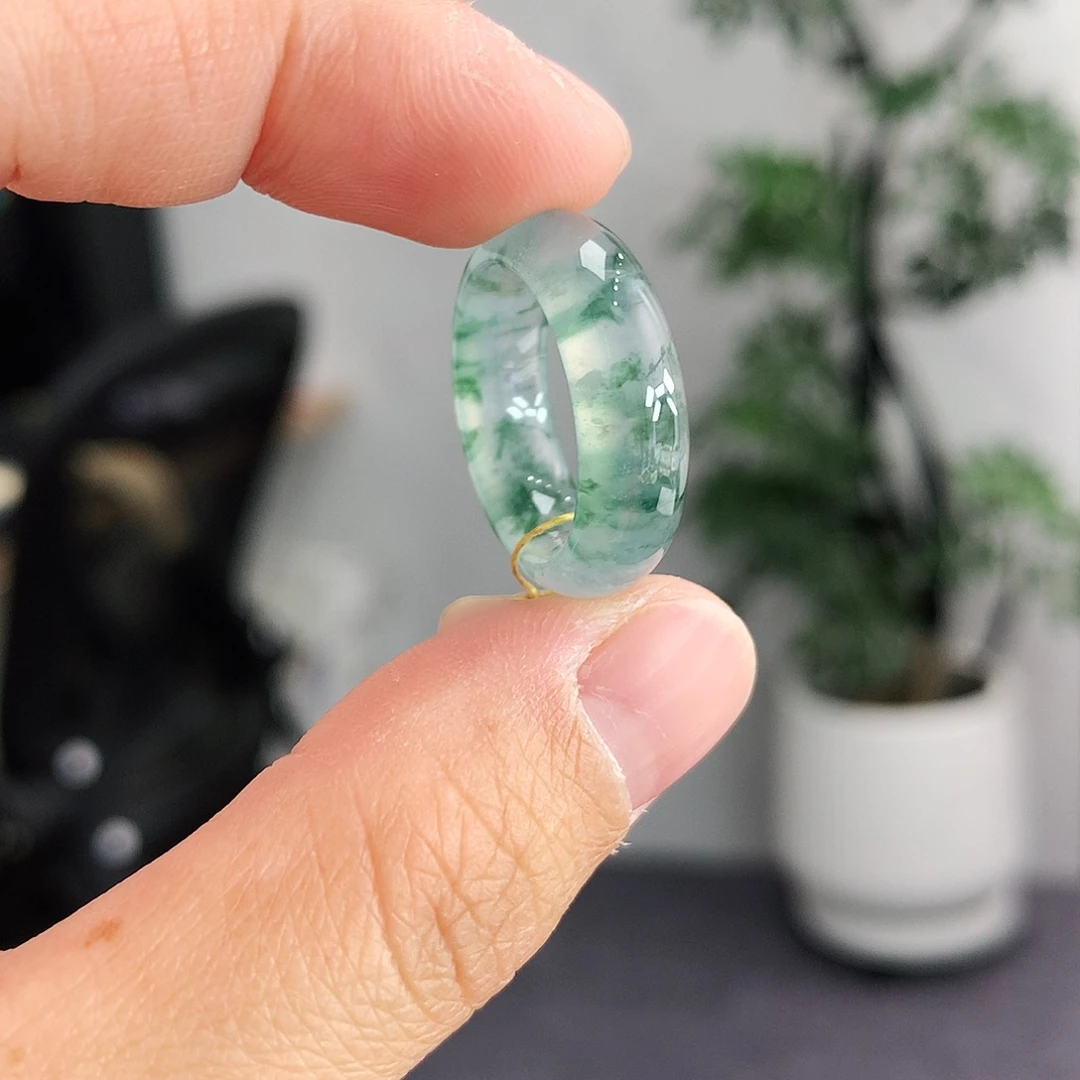 翡翠未镶嵌戒指9号
