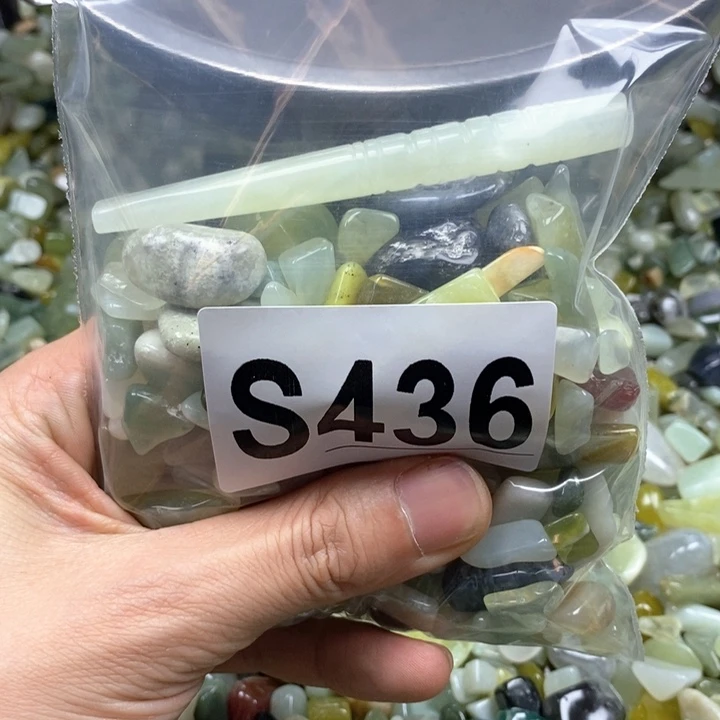 蛇纹石玉未镶嵌鱼缸石