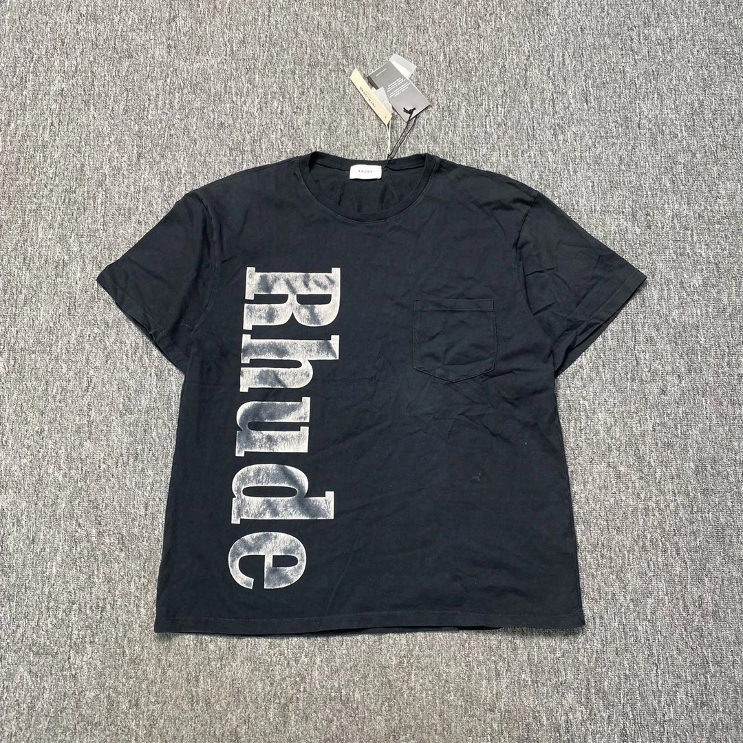 未使用 YSL/圣罗兰 16906/CQ RHUDE水洗做旧短袖/M3/L2
