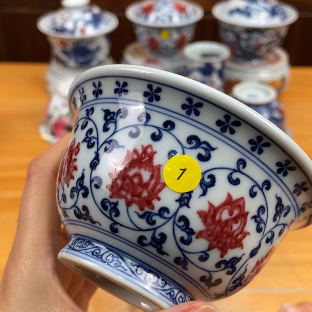 手绘现代茶具非古董