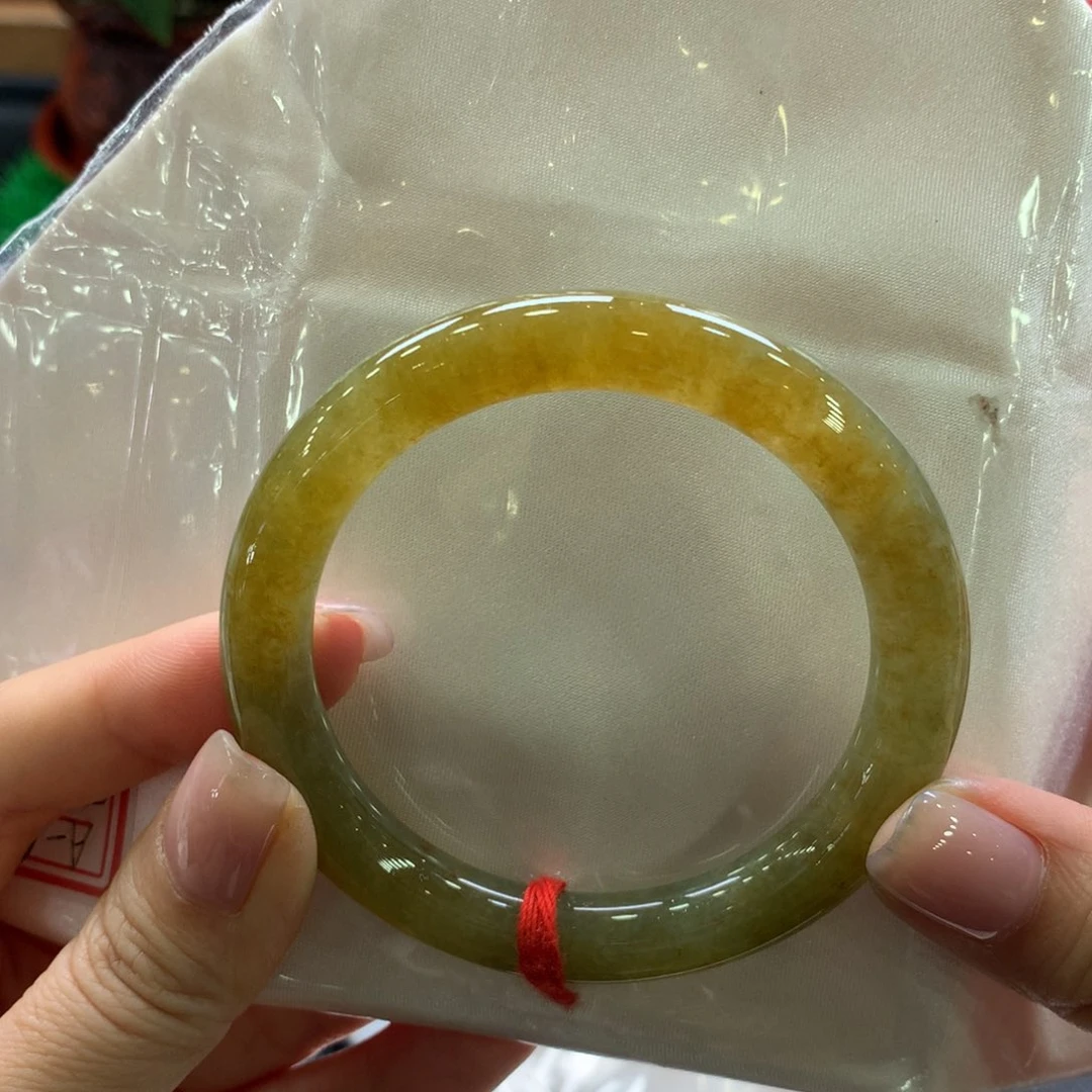 翡翠手镯未镶嵌55.4圆条