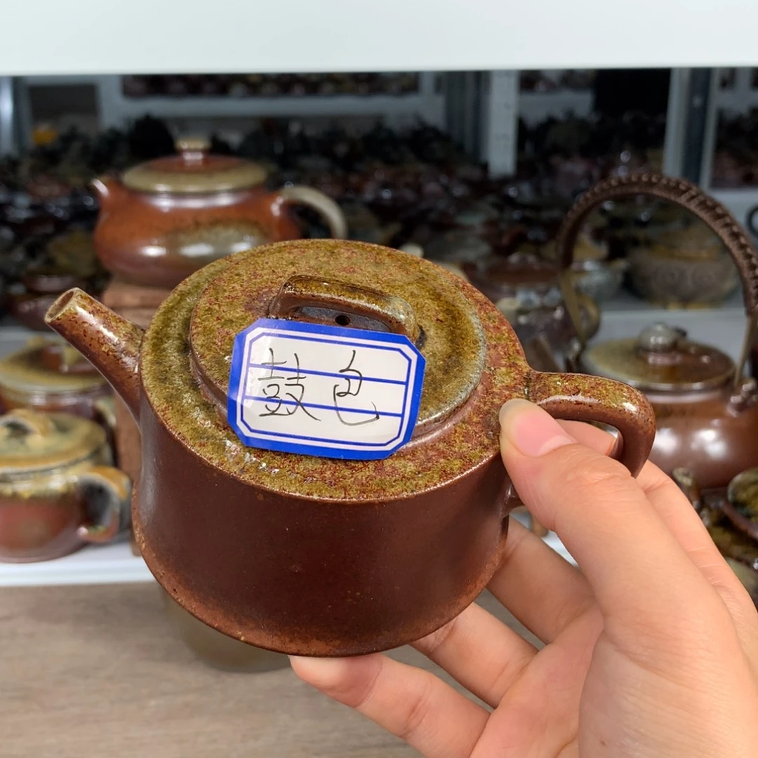 茶壶紫砂纯自然柴烧