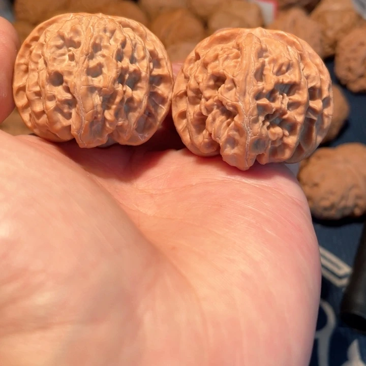 文玩核桃把件40苹果园