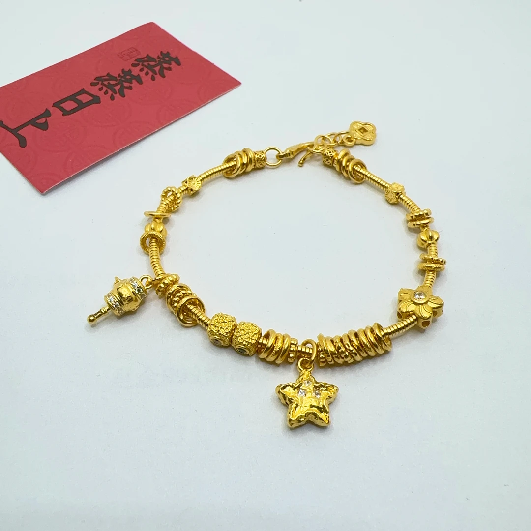 幸牌珠宝(卡4盘)足金999投资金条14.5手围20.28克