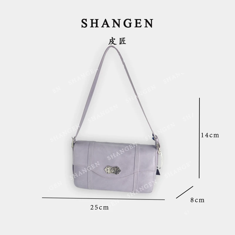 【尚恩CC】QYX-9763-木檀紫-轻奢时尚女士新款手提单肩斜挎包