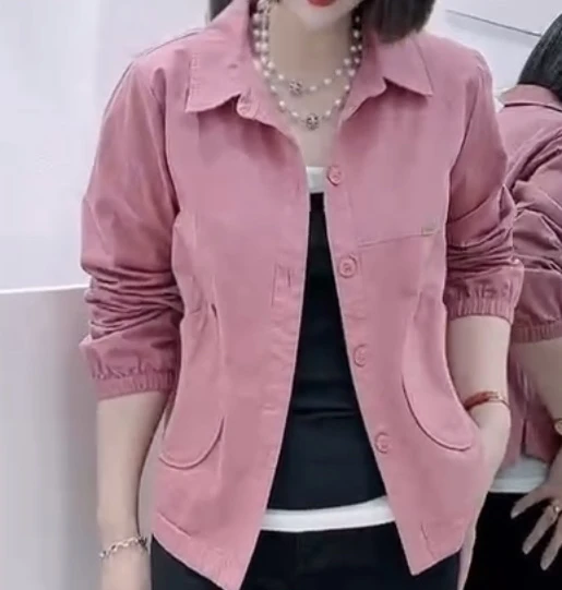 时尚休闲洋气单片妈妈小外套