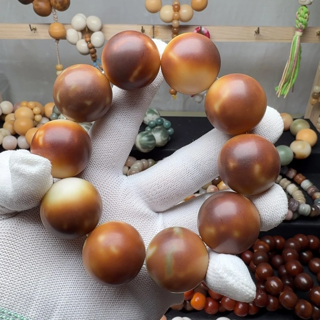 菩提根/象牙果手串卡25干磨