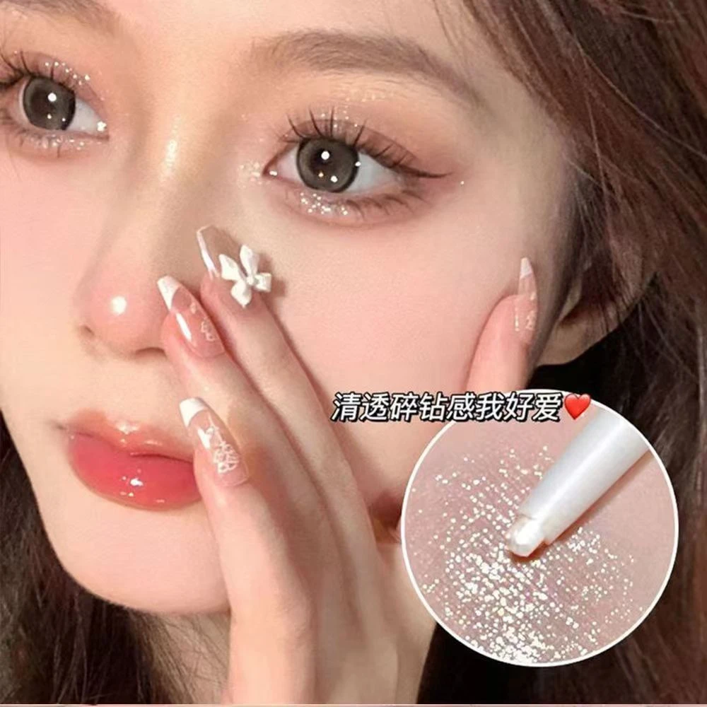 湿漉漉的泪光感~卧蚕笔爆闪亮晶晶防水防汗提亮珠光高光笔二合一