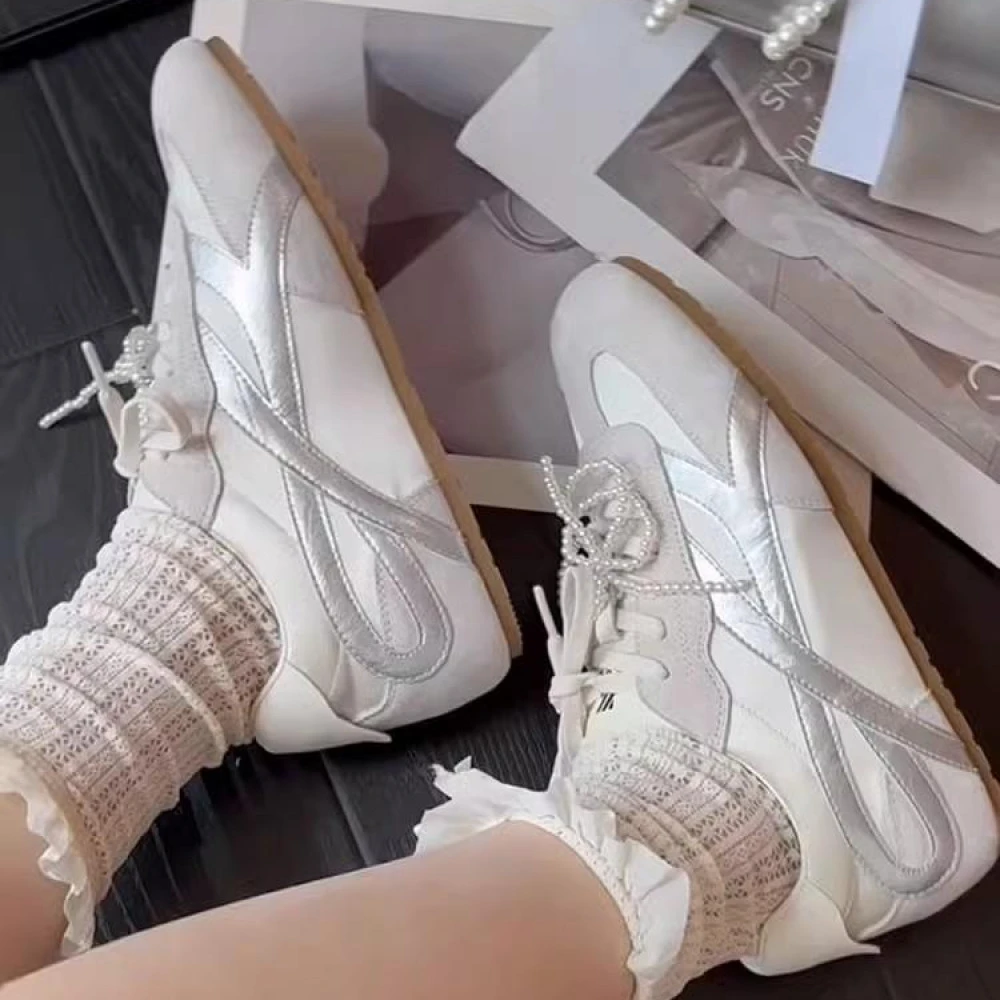 2025春季新款美式复古时尚德训鞋女春夏款网面百搭软底运动阿甘鞋