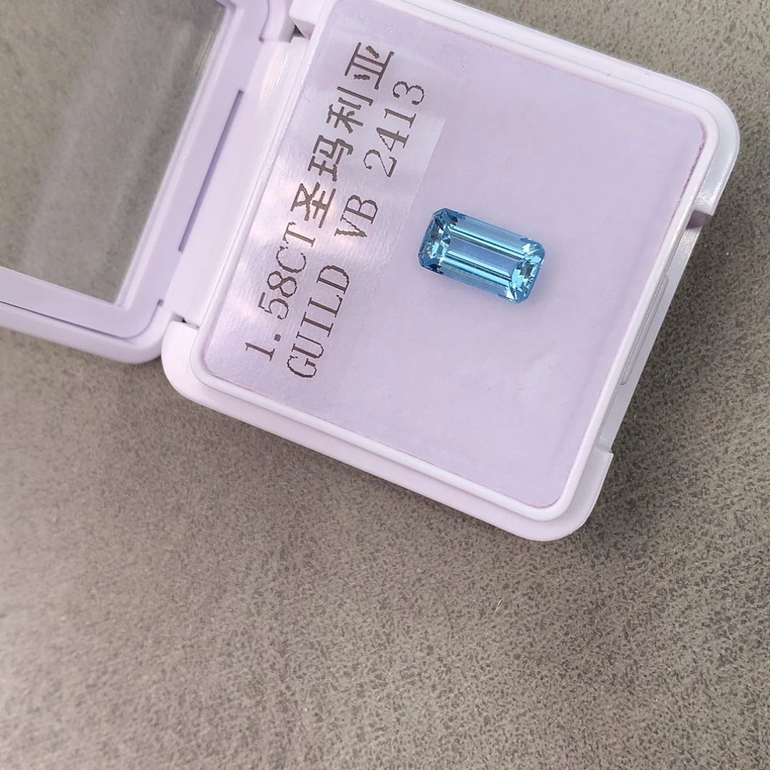 裸石海蓝宝石1.58克拉